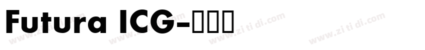 Futura ICG字体转换